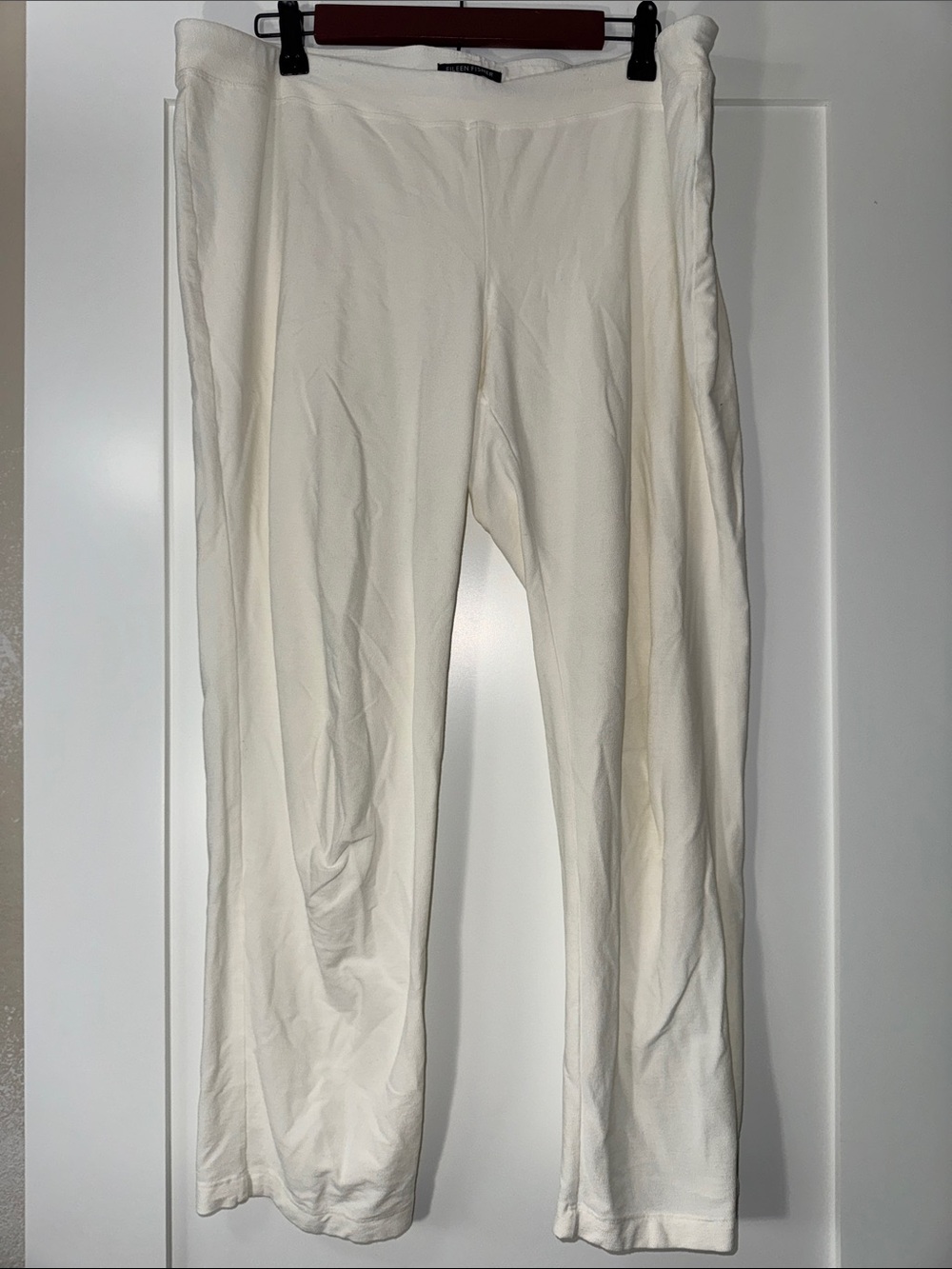 Eileen Fisher Cream Pull-On Pants Sz Large